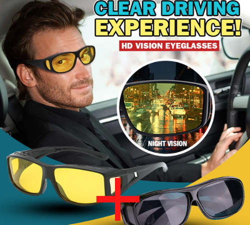 2 in 1 HD Night Vision Glasses