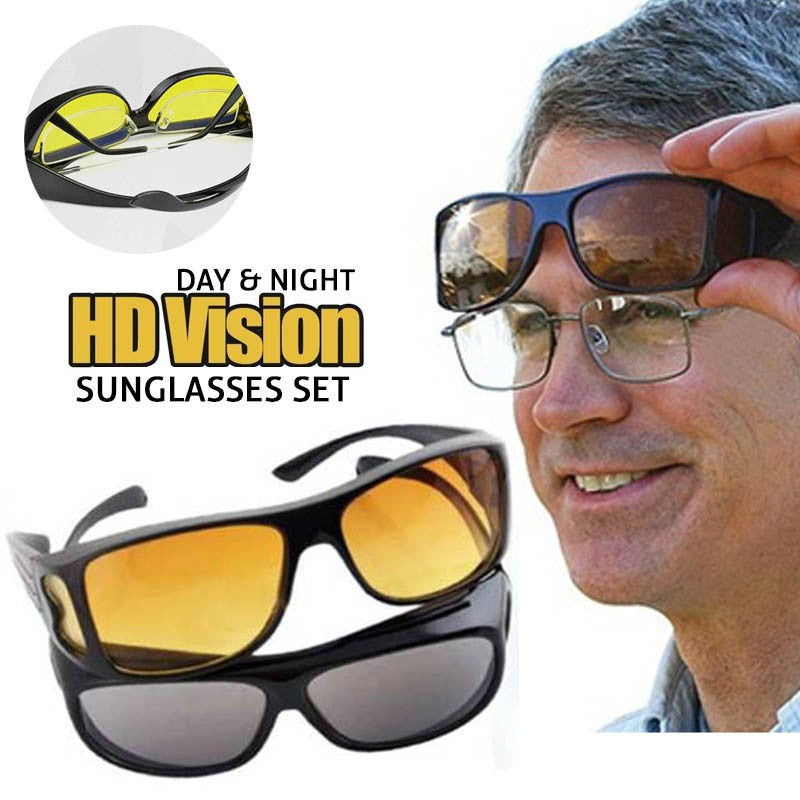 2 in 1 HD Night Vision Glasses